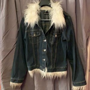 Jean Jacket with faux fur